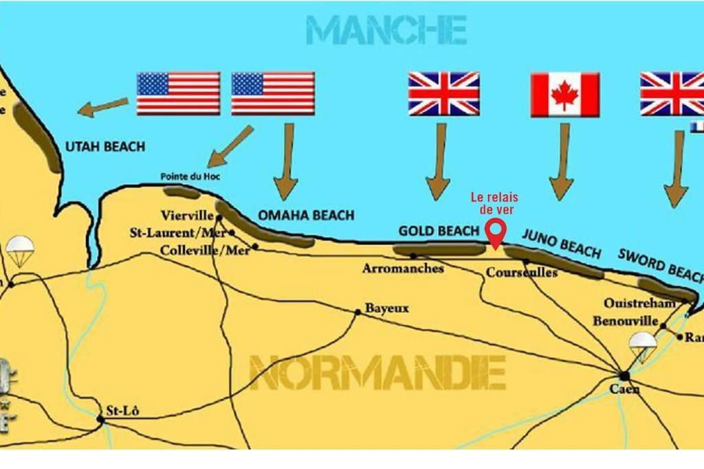 Gite Historique En Normandie Plages Du Debarquement Ver-sur-Mer Экстерьер фото